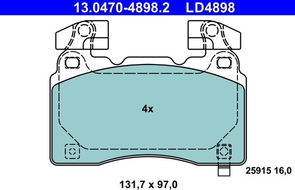 ATE 13.0470-4898.2 - Jarrupala, levyjarru inparts.fi