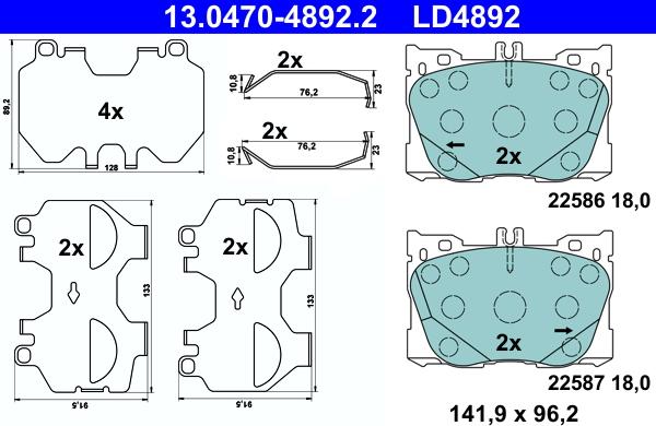 ATE 13.0470-4892.2 - Jarrupala, levyjarru inparts.fi