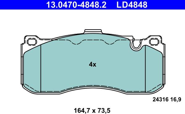 ATE 13.0470-4848.2 - Jarrupala, levyjarru inparts.fi