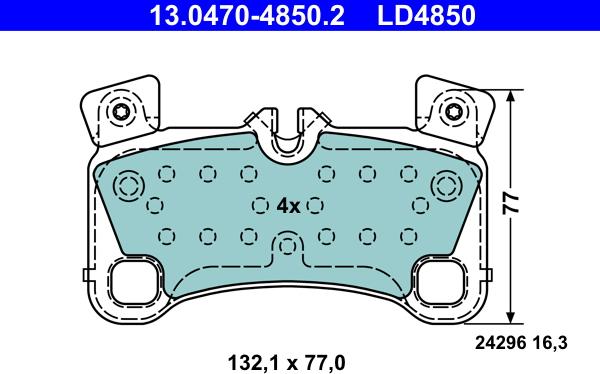 ATE 13.0470-4850.2 - Jarrupala, levyjarru inparts.fi