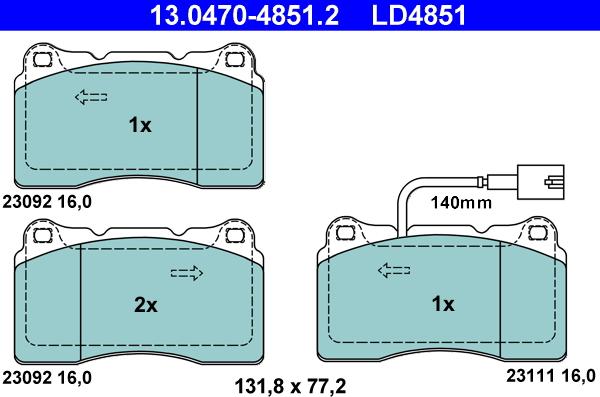 ATE 13.0470-4851.2 - Jarrupala, levyjarru inparts.fi