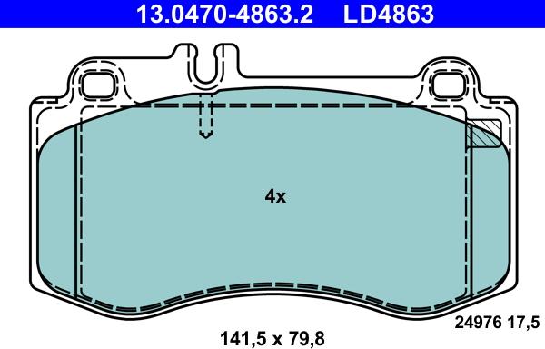 ATE 13.0470-4863.2 - Jarrupala, levyjarru inparts.fi