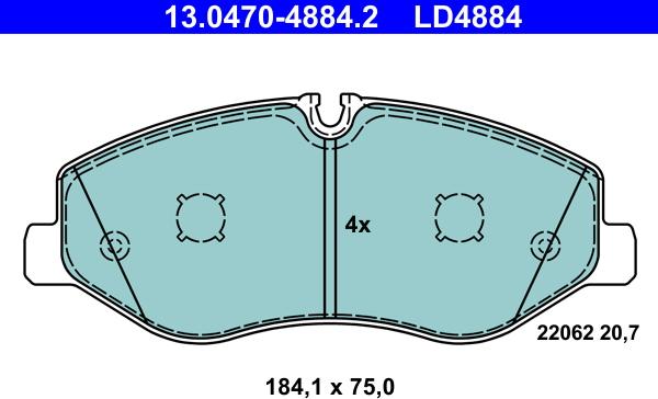 ATE 13.0470-4884.2 - Jarrupala, levyjarru inparts.fi