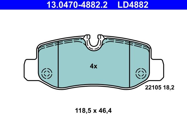 ATE 13.0470-4882.2 - Jarrupala, levyjarru inparts.fi