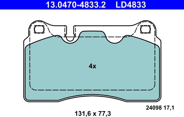 ATE 13.0470-4833.2 - Jarrupala, levyjarru inparts.fi