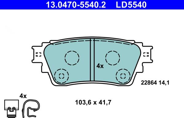 ATE 13.0470-5540.2 - Jarrupala, levyjarru inparts.fi