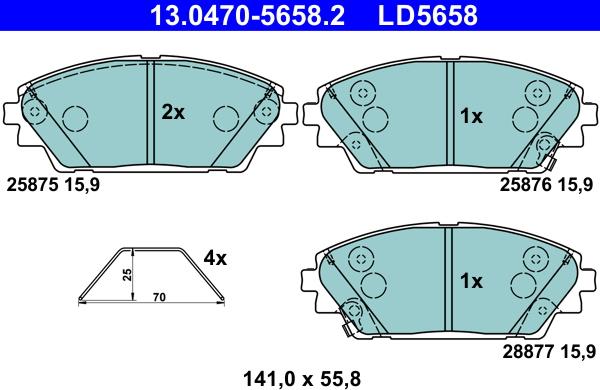 ATE 13.0470-5658.2 - Jarrupala, levyjarru inparts.fi