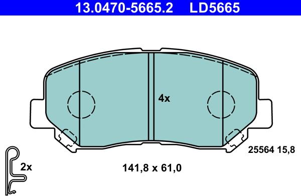 ATE 13.0470-5665.2 - Jarrupala, levyjarru inparts.fi