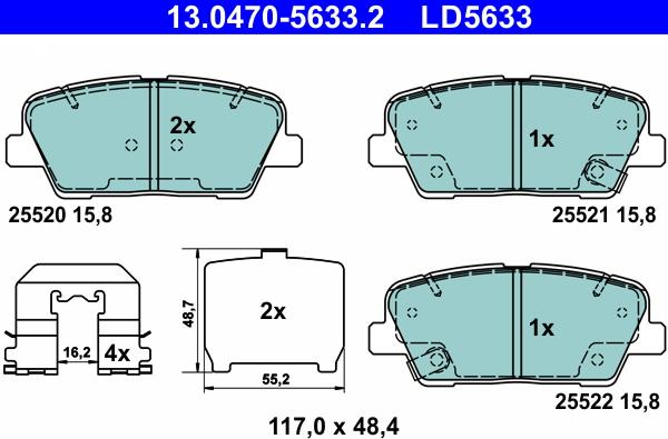 ATE 13.0470-5633.2 - Jarrupala, levyjarru inparts.fi