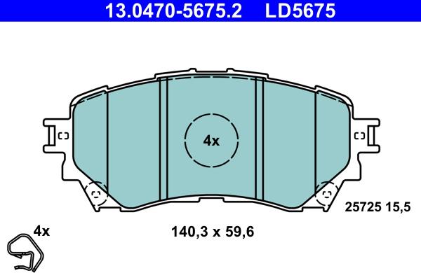 ATE 13.0470-5675.2 - Jarrupala, levyjarru inparts.fi