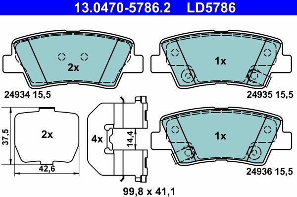 ATE 13.0470-5786.2 - Jarrupala, levyjarru inparts.fi