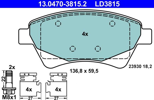 ATE 13.0470-3815.2 - Jarrupala, levyjarru inparts.fi