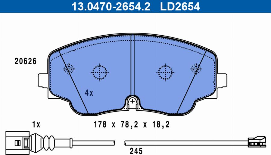 ATE 13.0470-2654.2 - Jarrupala, levyjarru inparts.fi