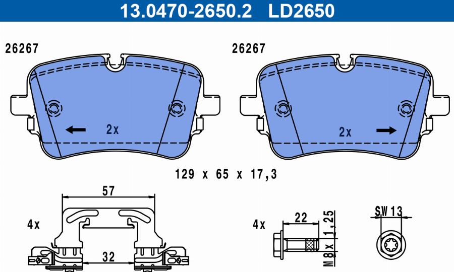 ATE 13.0470-2650.2 - Jarrupala, levyjarru inparts.fi