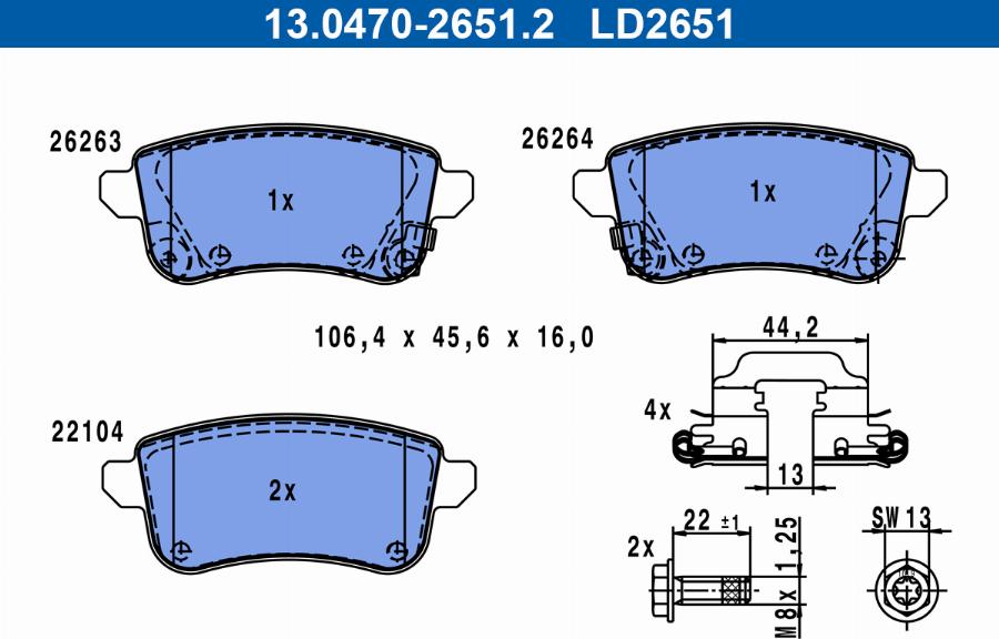 ATE 13.0470-2651.2 - Jarrupala, levyjarru inparts.fi