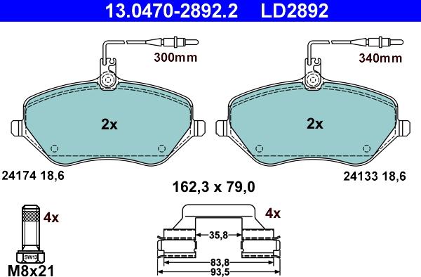 ATE 13.0470-2892.2 - Jarrupala, levyjarru inparts.fi