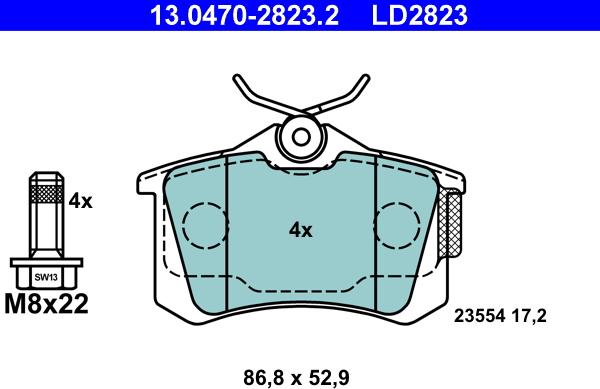 ATE 13.0470-2823.2 - Jarrupala, levyjarru inparts.fi