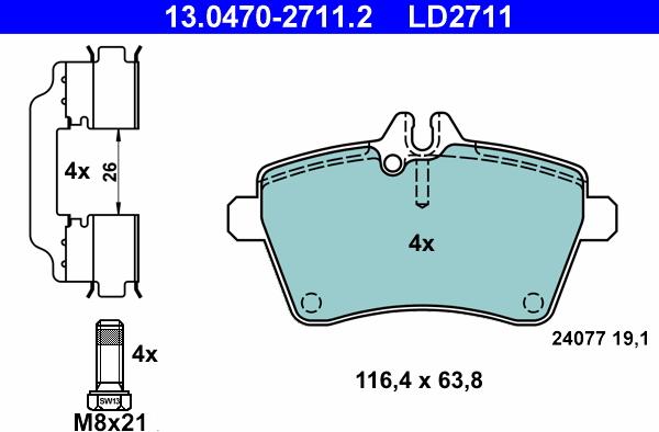 ATE 13.0470-2711.2 - Jarrupala, levyjarru inparts.fi