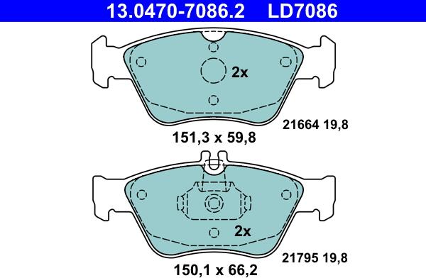 ATE 13.0470-7086.2 - Jarrupala, levyjarru inparts.fi