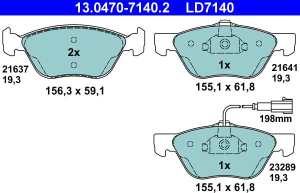 ATE 13.0470-7140.2 - Jarrupala, levyjarru inparts.fi