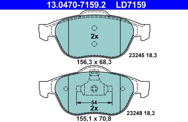 ATE 13.0470-7159.2 - Jarrupala, levyjarru inparts.fi