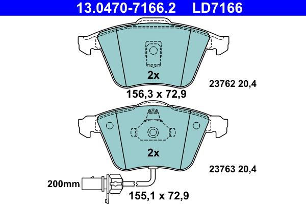 ATE 13.0470-7166.2 - Jarrupala, levyjarru inparts.fi