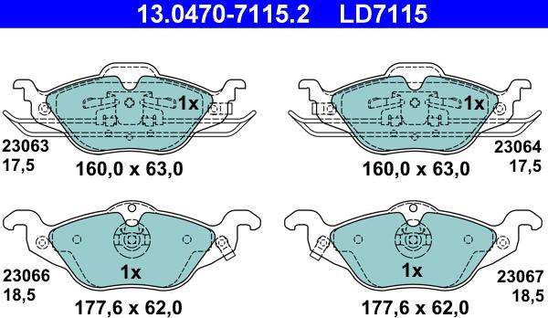 ATE 13.0470-7115.2 - Jarrupala, levyjarru inparts.fi