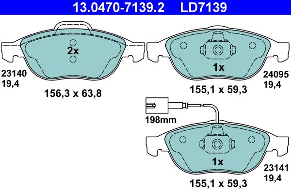 ATE 13.0470-7139.2 - Jarrupala, levyjarru inparts.fi