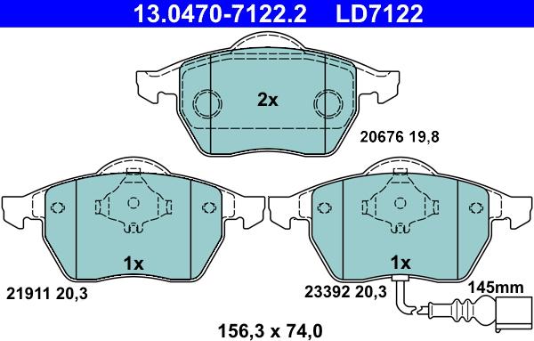 ATE 13.0470-7122.2 - Jarrupala, levyjarru inparts.fi