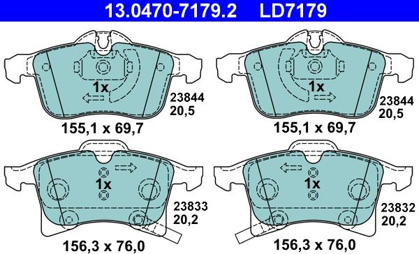 ATE 13.0470-7179.2 - Jarrupala, levyjarru inparts.fi