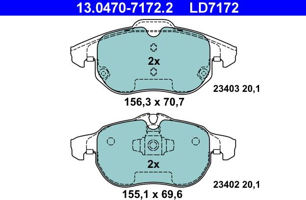 ATE 13.0470-7172.2 - Jarrupala, levyjarru inparts.fi