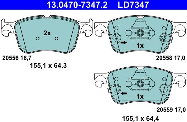 ATE 13.0470-7347.2 - Jarrupala, levyjarru inparts.fi