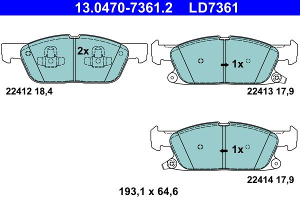 ATE 13.0470-7361.2 - Jarrupala, levyjarru inparts.fi