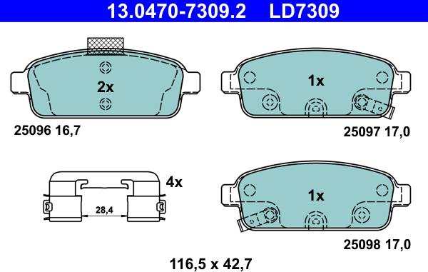 ATE 13.0470-7309.2 - Jarrupala, levyjarru inparts.fi