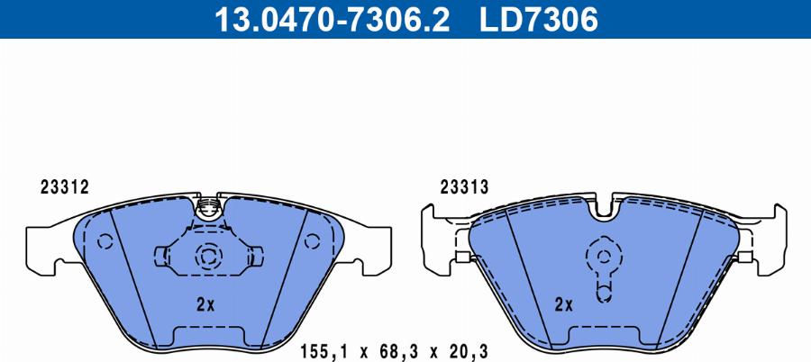 ATE 13.0470-7306.2 - Jarrupala, levyjarru inparts.fi