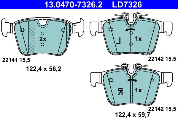 ATE 13.0470-7326.2 - Jarrupala, levyjarru inparts.fi