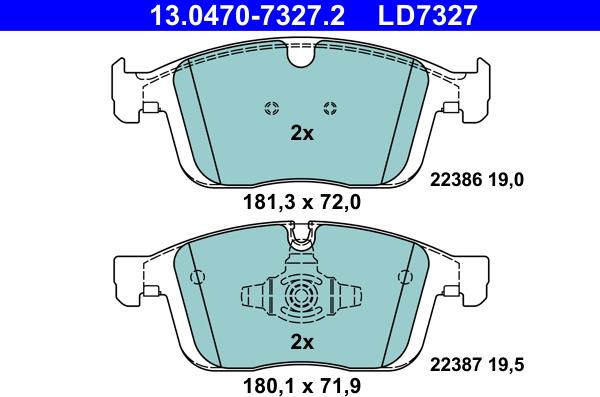 ATE 13.0470-7327.2 - Jarrupala, levyjarru inparts.fi