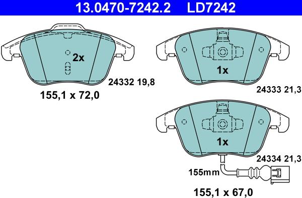 ATE 13.0470-7242.2 - Jarrupala, levyjarru inparts.fi