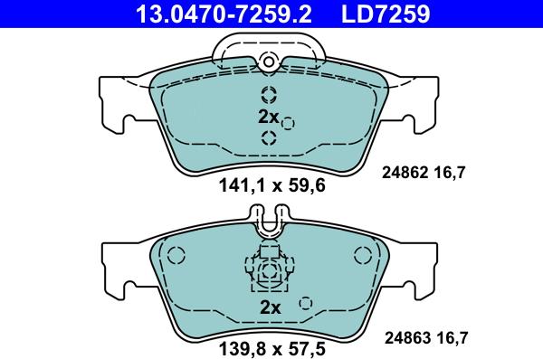 ATE 13.0470-7259.2 - Jarrupala, levyjarru inparts.fi