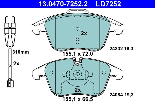 ATE 13.0470-7252.2 - Jarrupala, levyjarru inparts.fi