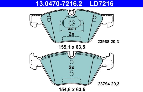 ATE 13.0470-7216.2 - Jarrupala, levyjarru inparts.fi