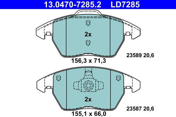 ATE 13.0470-7285.2 - Jarrupala, levyjarru inparts.fi