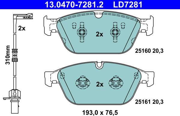 ATE 13.0470-7281.2 - Jarrupala, levyjarru inparts.fi