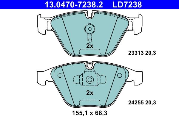 ATE 13.0470-7238.2 - Jarrupala, levyjarru inparts.fi