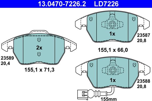 ATE 13.0470-7226.2 - Jarrupala, levyjarru inparts.fi