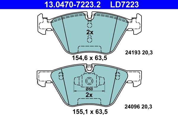 ATE 13.0470-7223.2 - Jarrupala, levyjarru inparts.fi