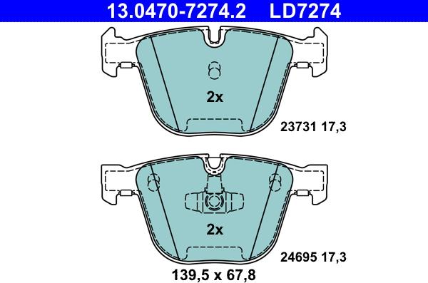 ATE 13.0470-7274.2 - Jarrupala, levyjarru inparts.fi