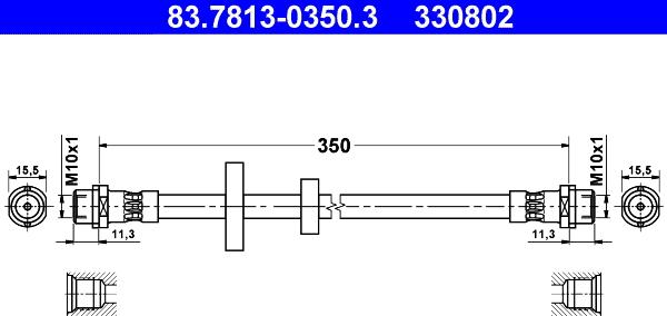 ATE 83.7813-0350.3 - Jarruletku inparts.fi