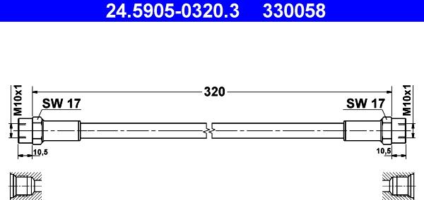 ATE 24.5905-0320.3 - Kytkimen letku inparts.fi