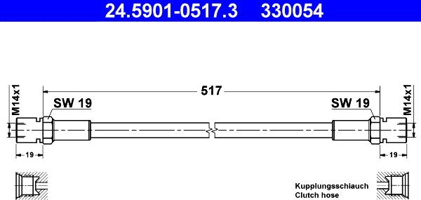 ATE 24.5901-0517.3 - Kytkimen letku inparts.fi